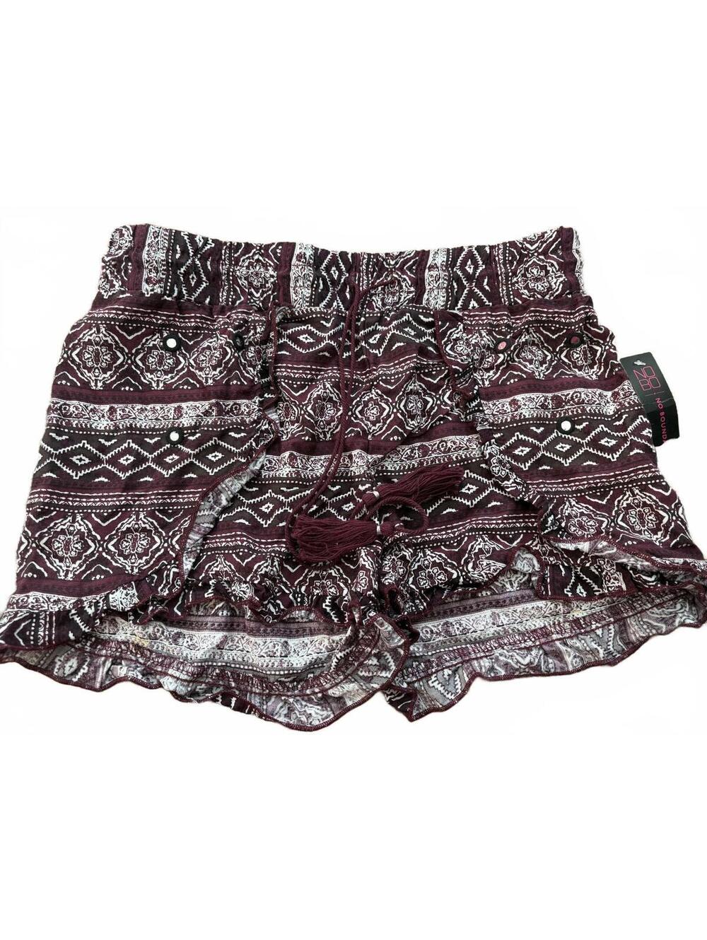 New No Boundaries Women's Casual Shorts XS ruffed x small summer